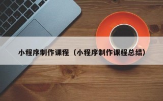 岑溪小程序制作课程（小程序制作课程总结）