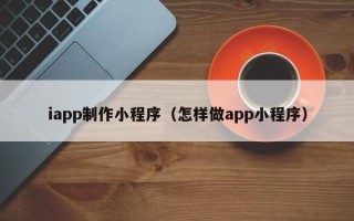 岑溪iapp制作小程序（怎样做app小程序）