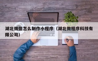 岑溪湖北微信怎么制作小程序（湖北微程序科技有限公司）
